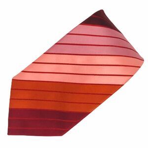 BCBG Attitude Striped Tie Pink Red